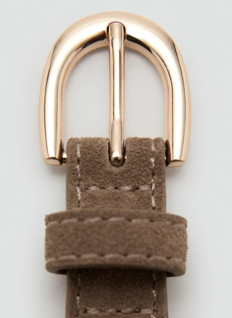 MANGO  Suede leather belt for Women | Best Price UAE